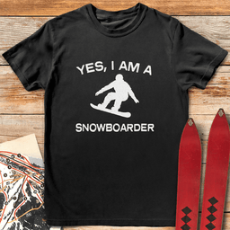 Yes I Snowboard T Shirt Gift For Snowboarder