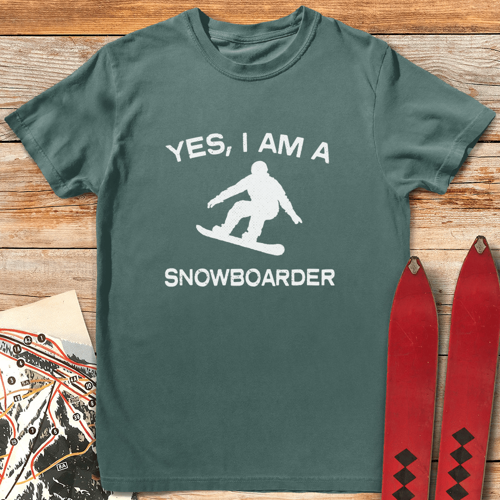 Yes I Snowboard T Shirt Gift For Snowboarder