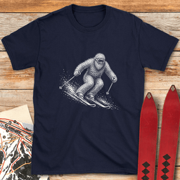 Yeti Shredder T Shirt Gift For Skier