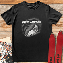 Work Can Wait Snowboard T Shirt Gift For Snowboarder