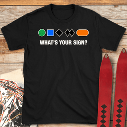 Whats Your Sign T Shirt Gift For Skier