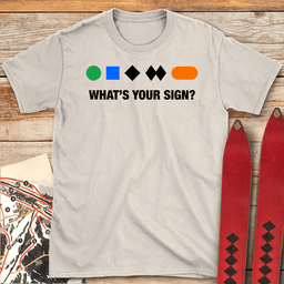 Whats Your Sign T Shirt Gift For Skier