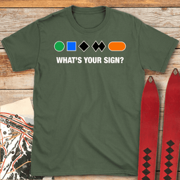 Whats Your Sign T Shirt Gift For Skier