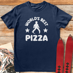 Worlds Best Pizza T Shirt Gift For Skier