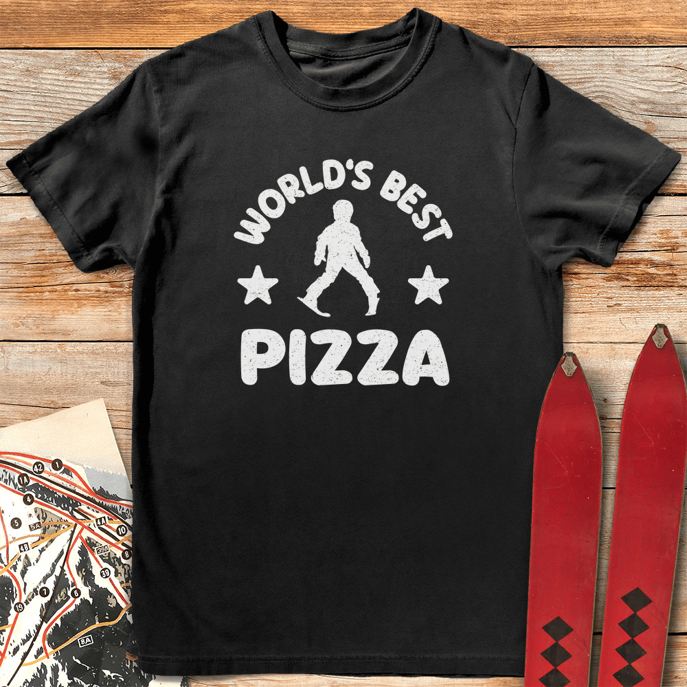 Worlds Best Pizza T Shirt Gift For Skier