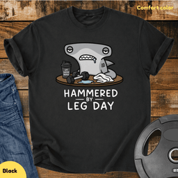 Hammered By Leg Day Vintage Wash T Shirt Gift For Fitness Lover