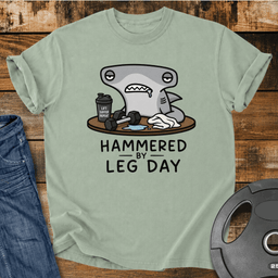 Hammered By Leg Day Vintage Wash T Shirt Gift For Fitness Lover