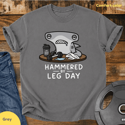 Hammered By Leg Day Vintage Wash T Shirt Gift For Fitness Lover