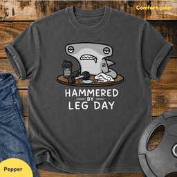 Hammered By Leg Day Vintage Wash T Shirt Gift For Fitness Lover