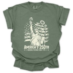 Growing Freedom T Shirt Gift For Gardener