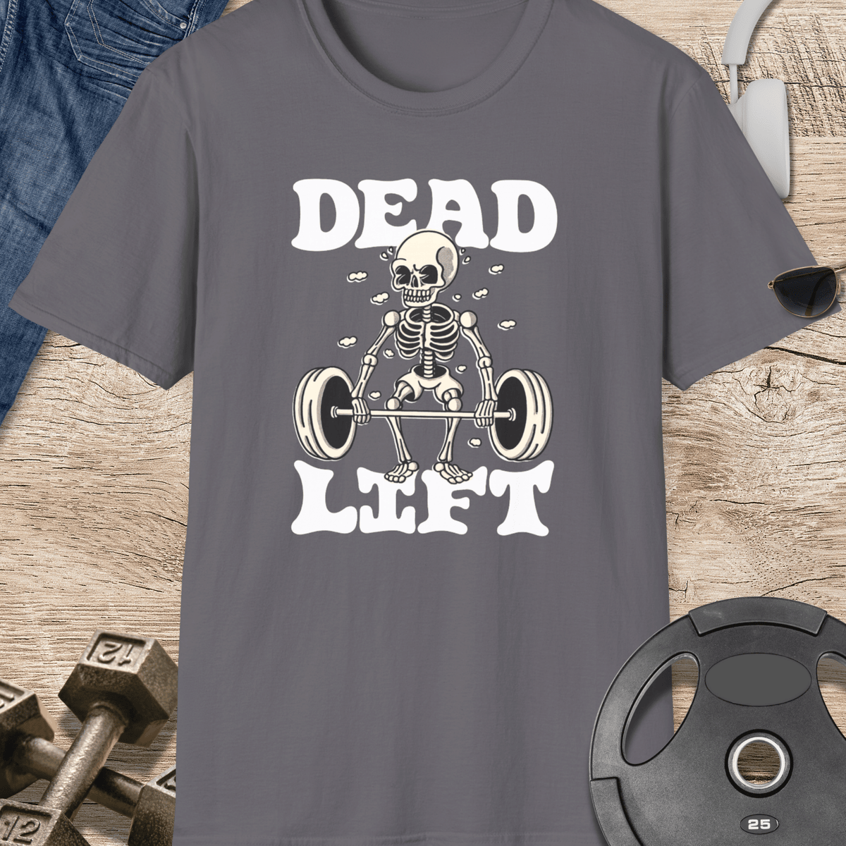 Deadlift Skeleton T Shirt Gift For Fitness Lover