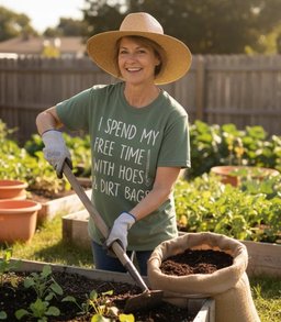 Spend Time With Hoes And Dirty Bags T Shirt Gift For Gardener