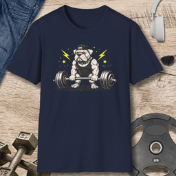 Bulldog Powerlifting T Shirt Gift For Fitness Lover