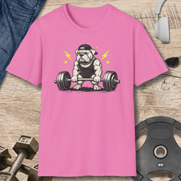 Bulldog Powerlifting T Shirt Gift For Fitness Lover