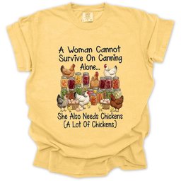 Canning And Chickens Lover T Shirt Gift For Gardener