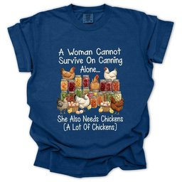 Canning And Chickens Lover T Shirt Gift For Gardener