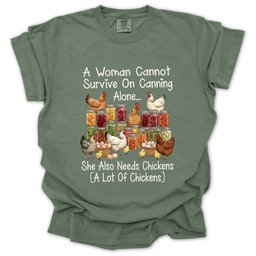 Canning And Chickens Lover T Shirt Gift For Gardener