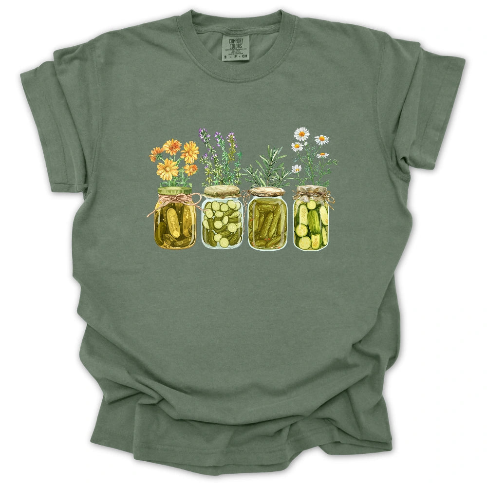 Pickles And Herbs T Shirt Gift For Gardener