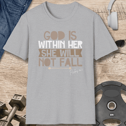 God Is Within Her T Shirt Gift For Fitness Lover
