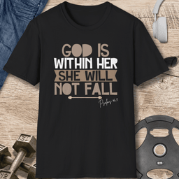 God Is Within Her T Shirt Gift For Fitness Lover
