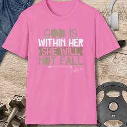 God Is Within Her T Shirt Gift For Fitness Lover