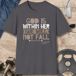 God Is Within Her T Shirt Gift For Fitness Lover