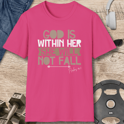 God Is Within Her T Shirt Gift For Fitness Lover