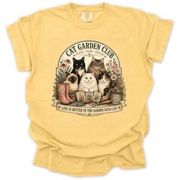 Cat Garden Club T Shirt Gift For Gardener