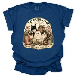 Cat Garden Club T Shirt Gift For Gardener