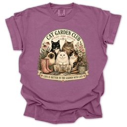 Cat Garden Club T Shirt Gift For Gardener