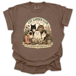 Cat Garden Club T Shirt Gift For Gardener