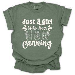 Just A Girl T Shirt Gift For Gardener