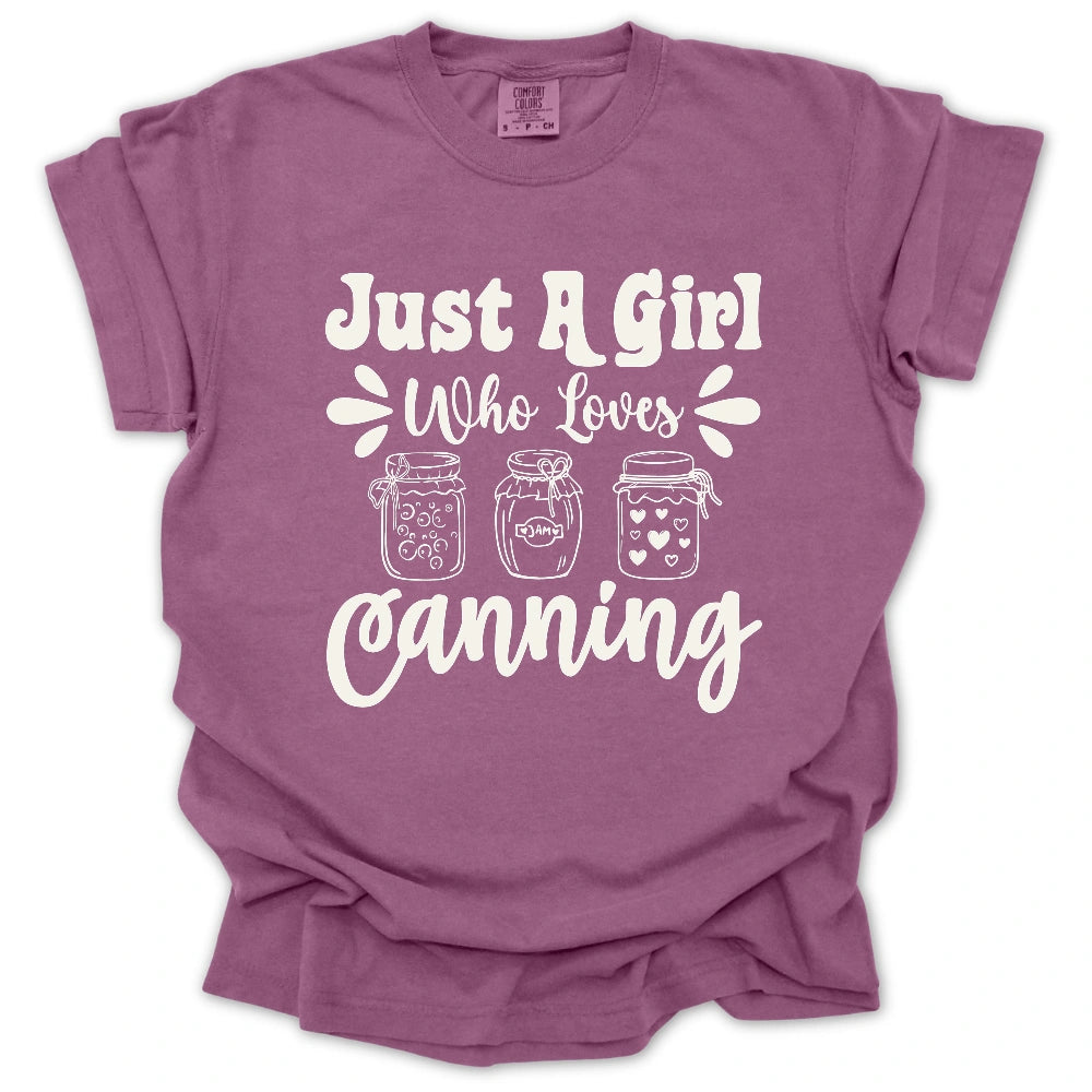 Just A Girl T Shirt Gift For Gardener