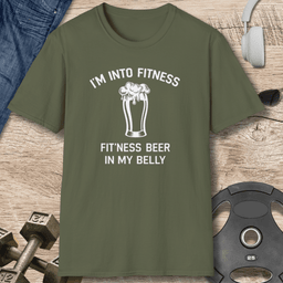 Fitness Beer T Shirt Gift For Fitness Lover