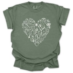 Homestead Heart T Shirt Gift For Gardener