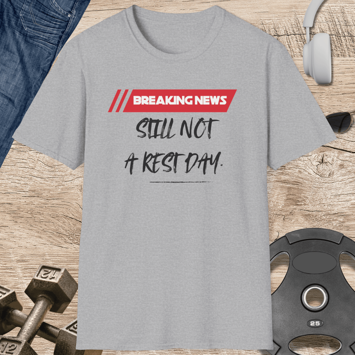Breaking News T Shirt Gift For Fitness Lover