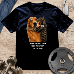 Husband Wife Reality Check T Shirt Gift For Fitness Lover
