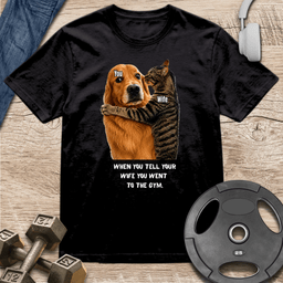 Husband Wife Reality Check T Shirt Gift For Fitness Lover