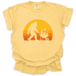 Bigfoot Gardening T Shirt Gift For Gardener