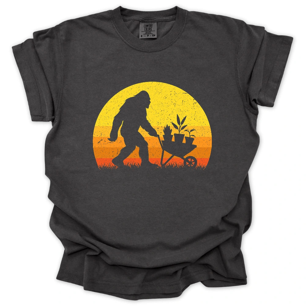 Bigfoot Gardening T Shirt Gift For Gardener