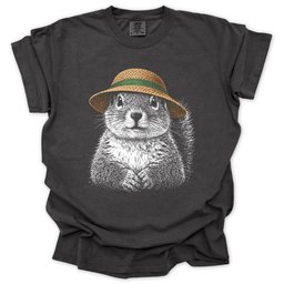 Garden Squirrel T Shirt Gift For Gardener