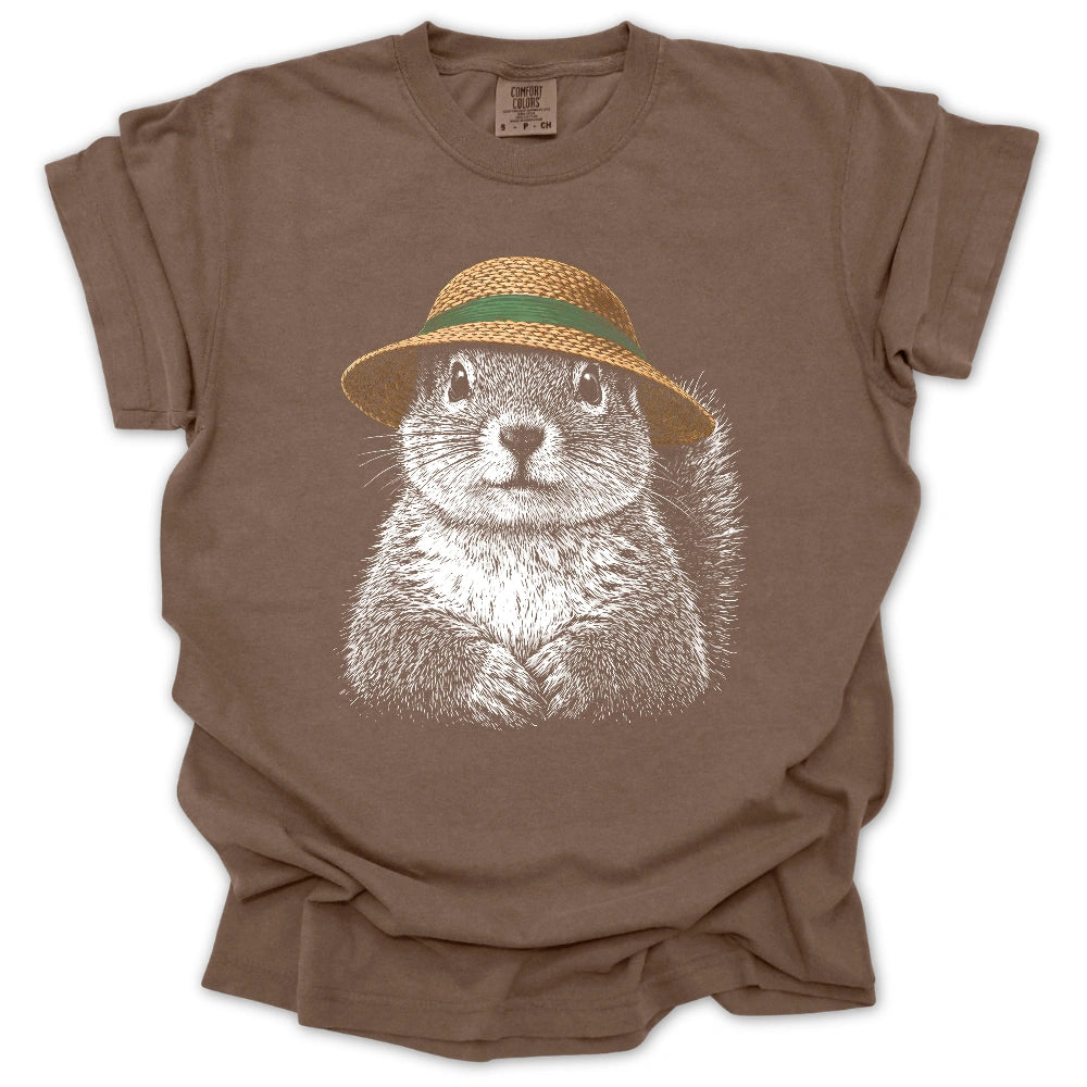 Garden Squirrel T Shirt Gift For Gardener