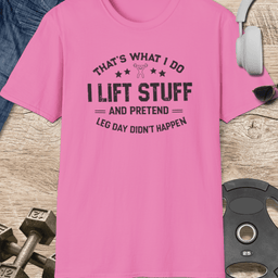 I Lift Stuff T Shirt Gift For Fitness Lover