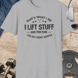 I Lift Stuff T Shirt Gift For Fitness Lover
