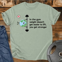 Earth Lifting Vintage Wash T Shirt Gift For Fitness Lover