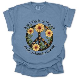 Peaceful Garden T Shirt Gift For Gardener