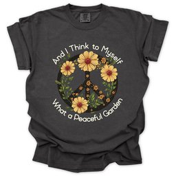 Peaceful Garden T Shirt Gift For Gardener