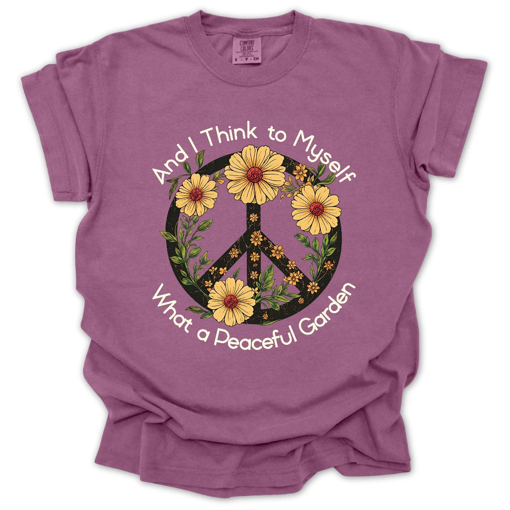 Peaceful Garden T Shirt Gift For Gardener