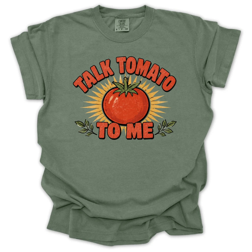 Talk Tomato To Me T Shirt Gift For Gardener