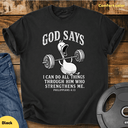 I Can Do All Things Through Him T Shirt Gift For Fitness Lover